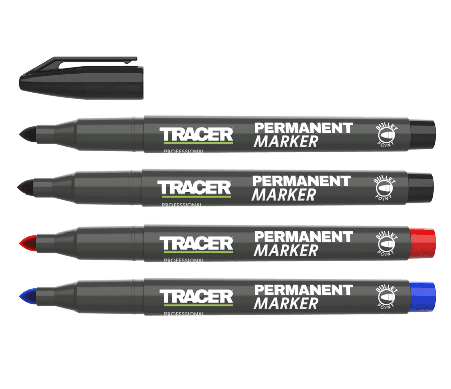 Tracer Permanent Markers - Assorted Pack 4