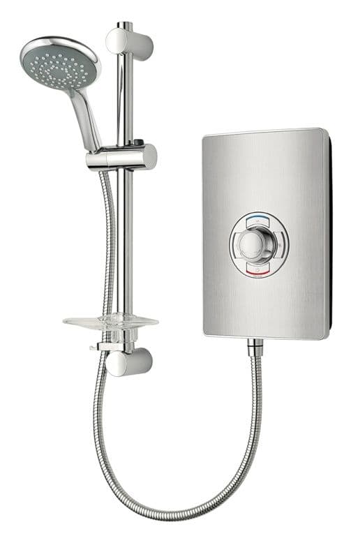 Triton Collection II 9.5kw Electric Shower - Brushed Steel