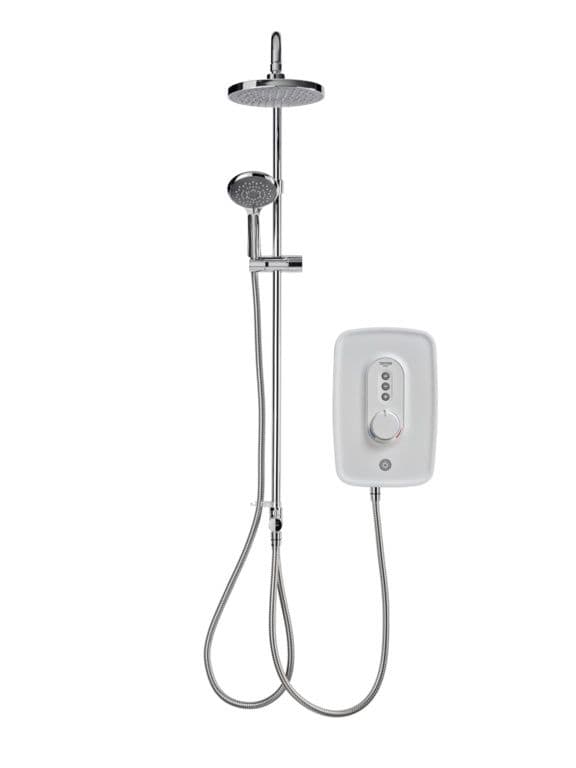 Triton Danzi Duelec Shower 9.5kw - White