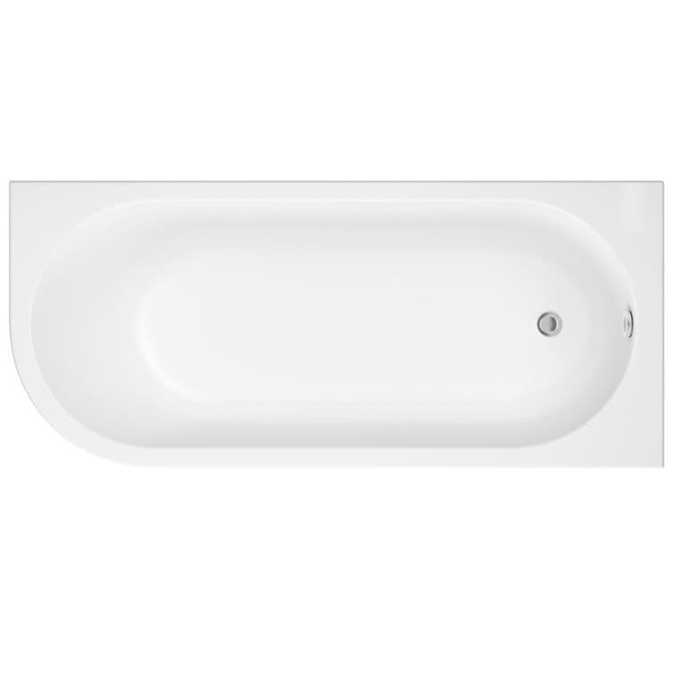 Trojan J Shape Bath - Right Hand 750 x 1700mm