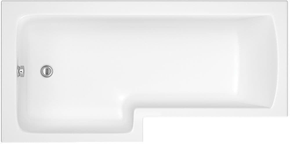 Trojan Solarna L Shape Shower Bath - LH 1700 x 850 x 700mm