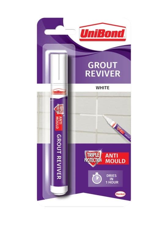 UniBond Grout Reviver for Walls (Pen) - 7ml Ice White