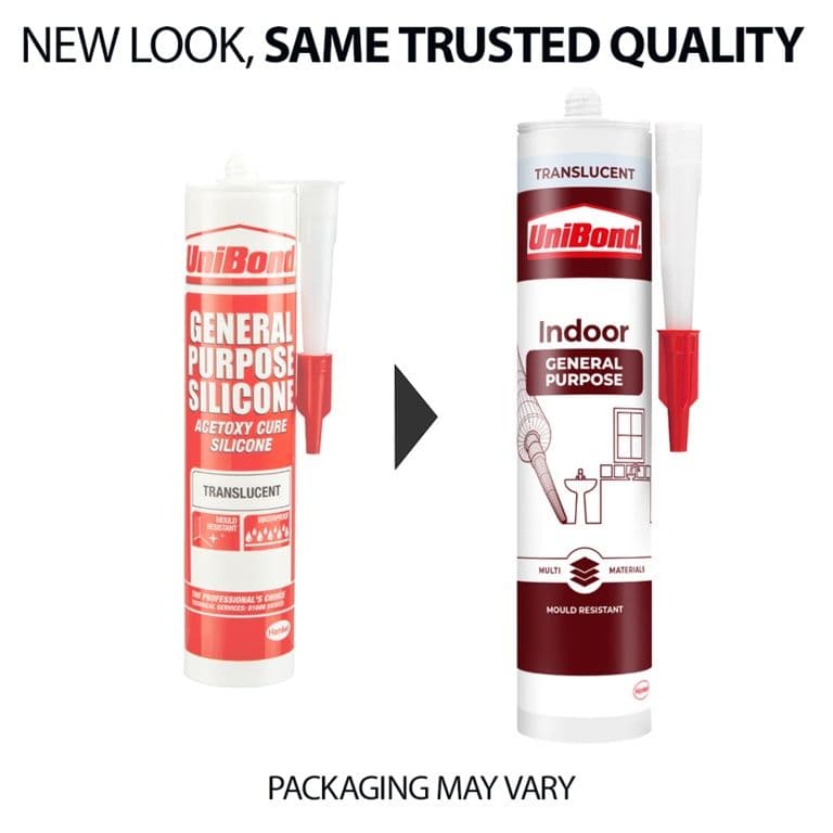 UniBond Indoor General Purpose Sealant Cartridge - 273g Translucent