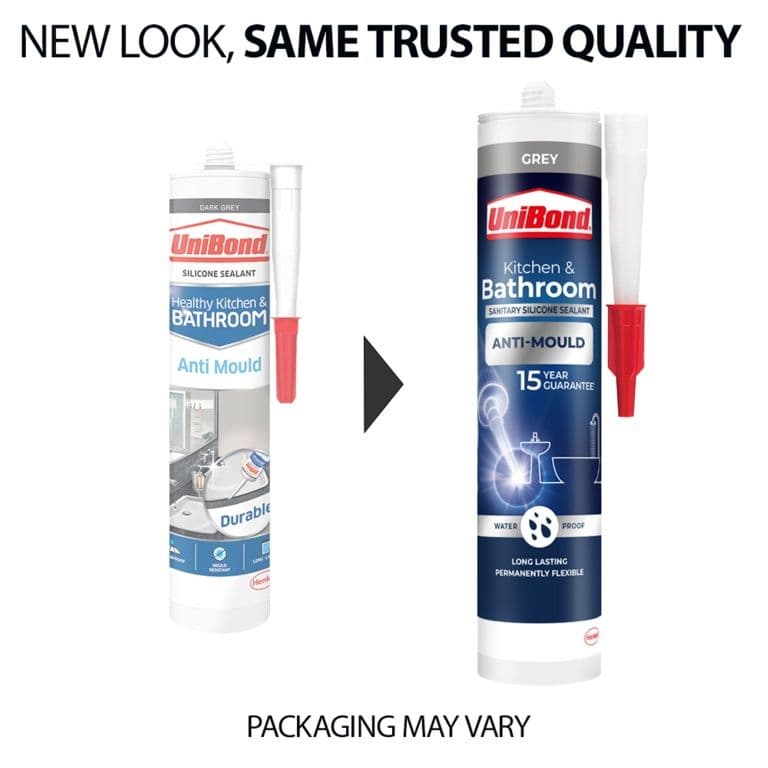 UniBond Kitchen & Bathroom Anti Mould Cartridge - 274g Grey