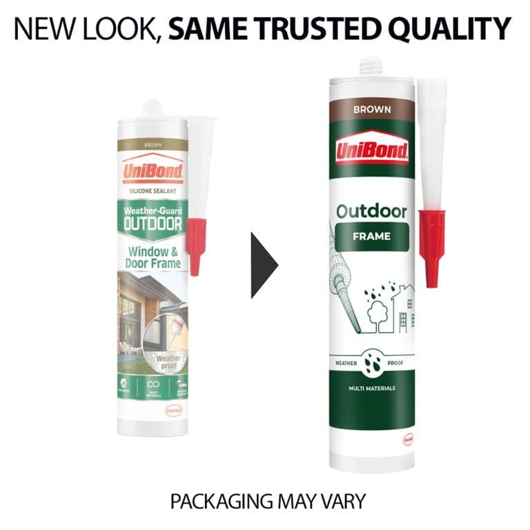 UniBond Outdoor Frame Sealant Cartridge - 384g Brown