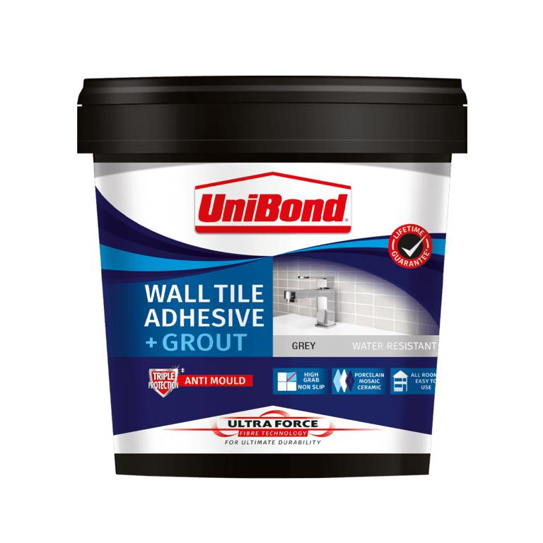 UniBond Ultraforce Wall Tile Adhesive & Grout 1.38kg - Grey