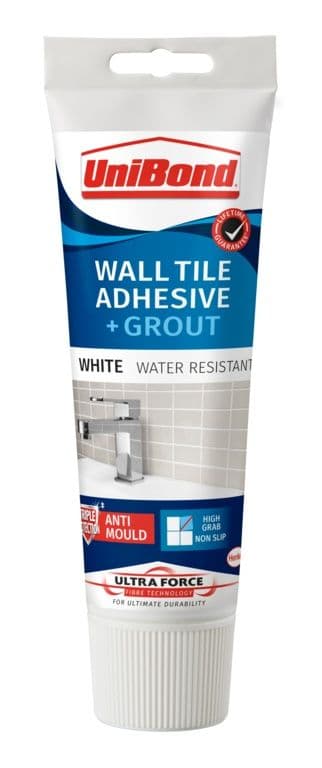 UniBond Ultraforce Wall Tile Adhesive & Grout - White