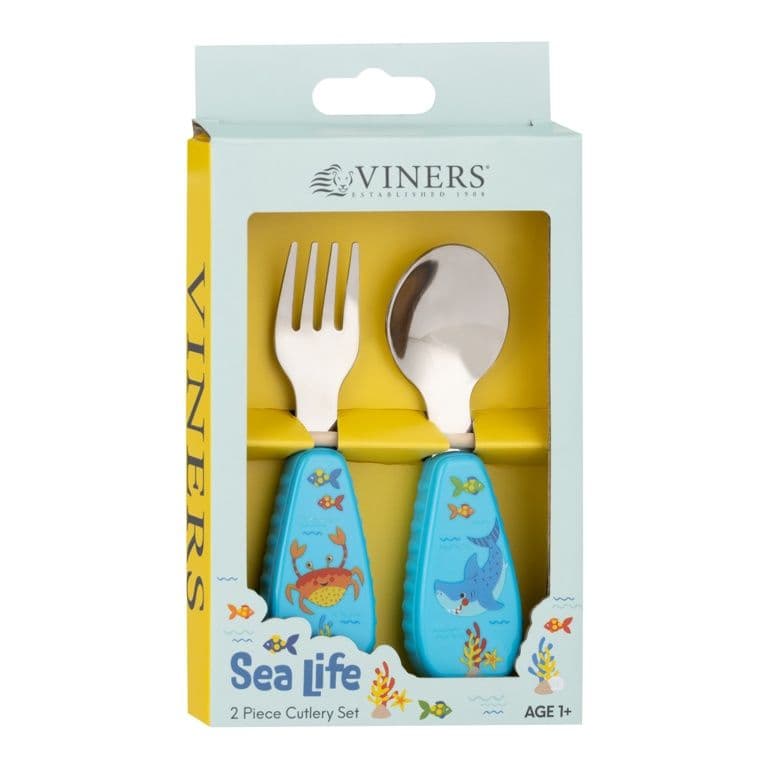 Viners Sea Life Kids Cutlery Set Gift Box - 2 Piece