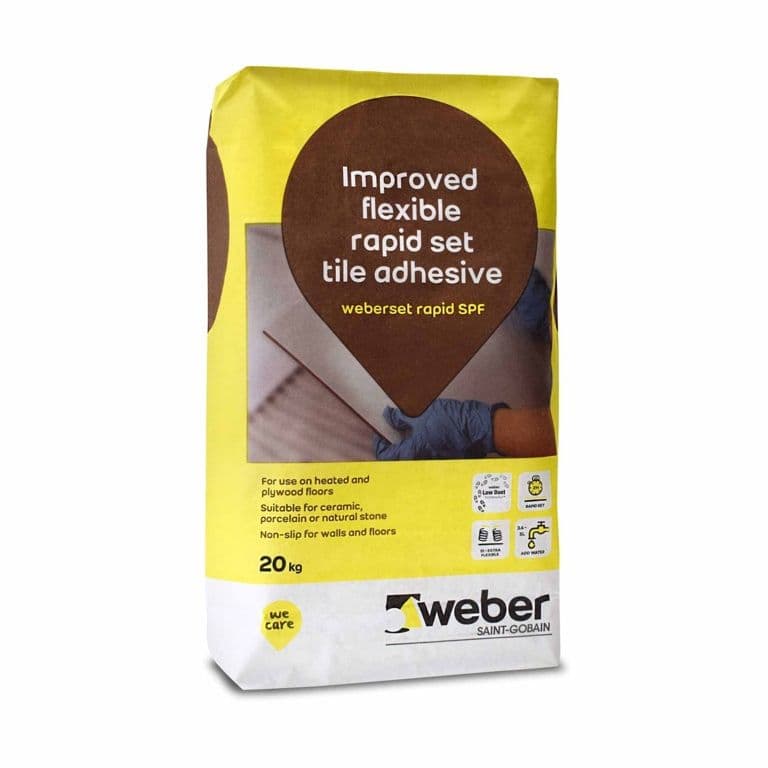Weber Set Rapid SPF Flexible Tile Adhesive 20kg - White