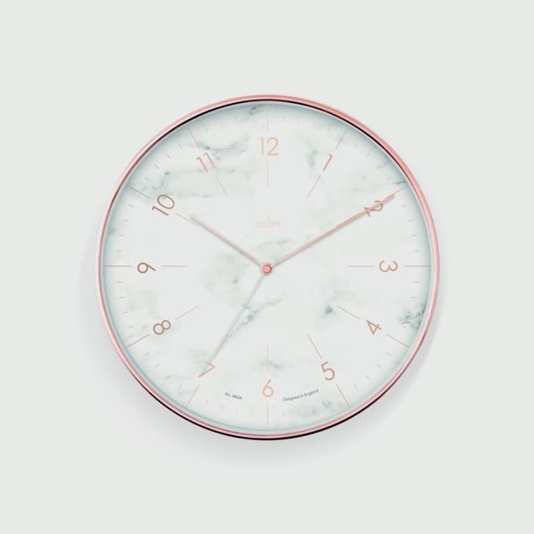 Webster Non Ticking Clock 30cm - Copper