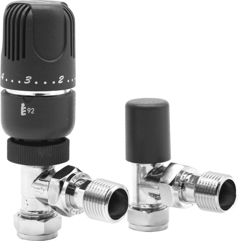 Westherm Classic Angle Twin Pack Anthracite - 15mm