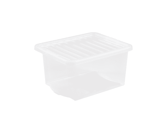 Wham Crystal Clear Box With Lid - 37L