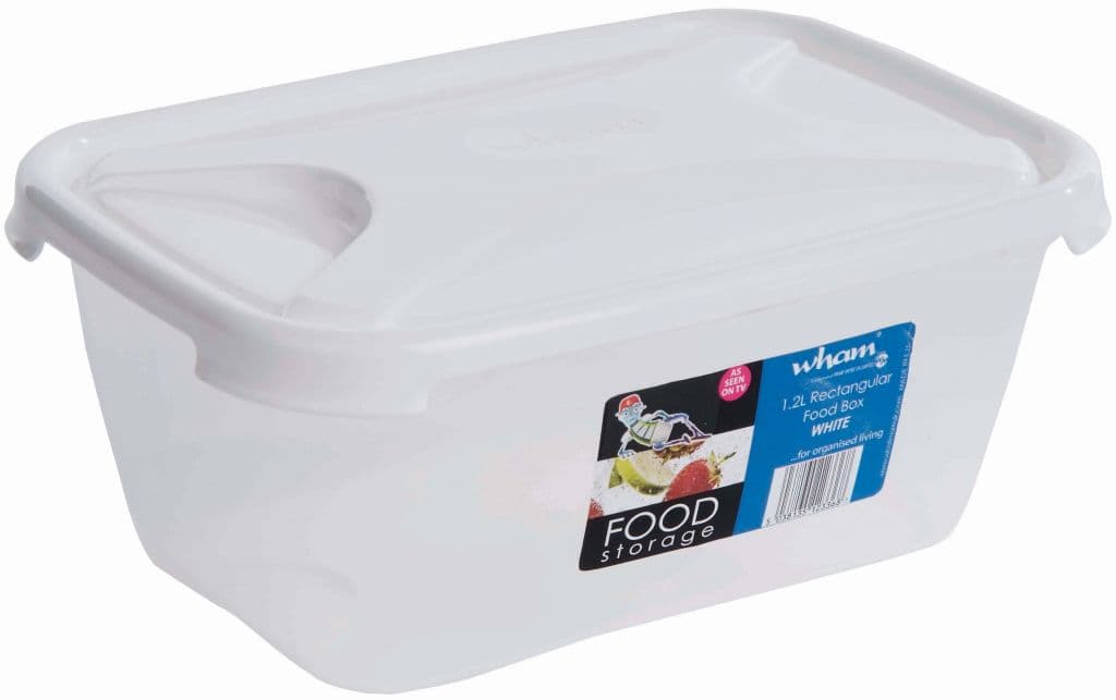 Wham Rectangular Food Storage White - 1.2L