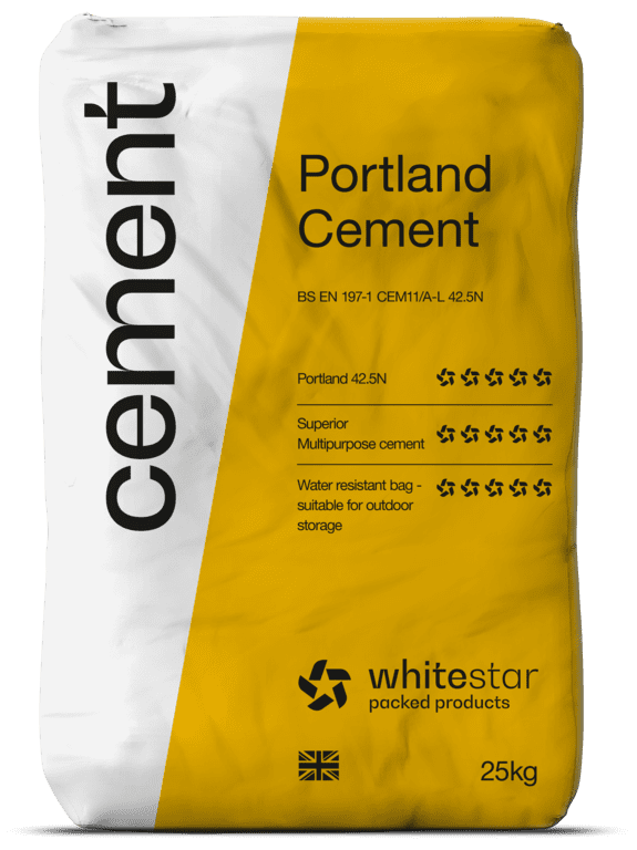 Whitestar 42.5n Cement - 25kg Plastic Bag