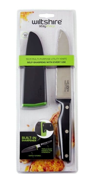 Wiltshire Staysharp Triple Rivet Multi-Purpose Utility Knife - 15cm