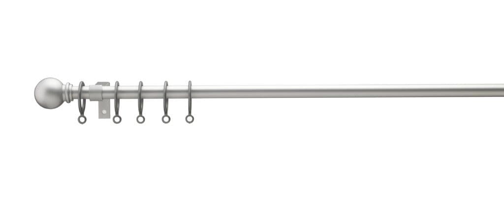 Woodside Extending Pole Ball Finial - Silver