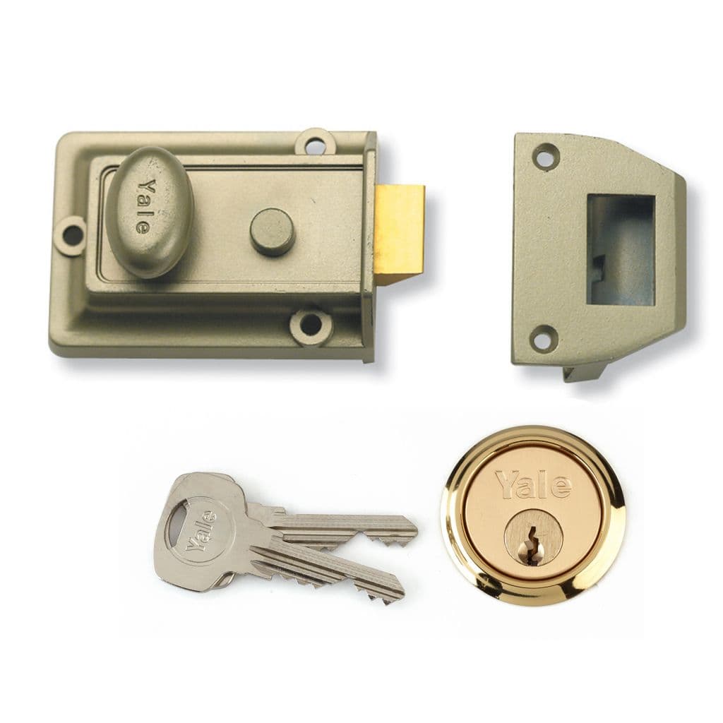 Yale Traditional Nightlatch - Polished Brass