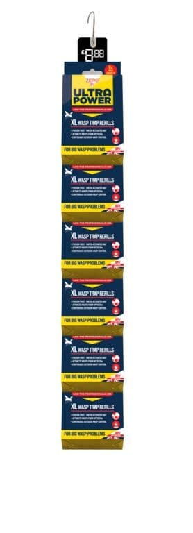 Zero In Ultra Power Wasp Trap Refill XL - Clip Strip