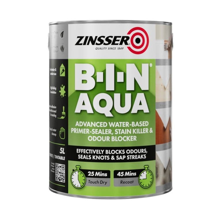 Zinsser B-I-N Aqua Primer Sealer Stain Killer - 5L